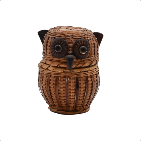 小物入れふくろう800-009(籐)