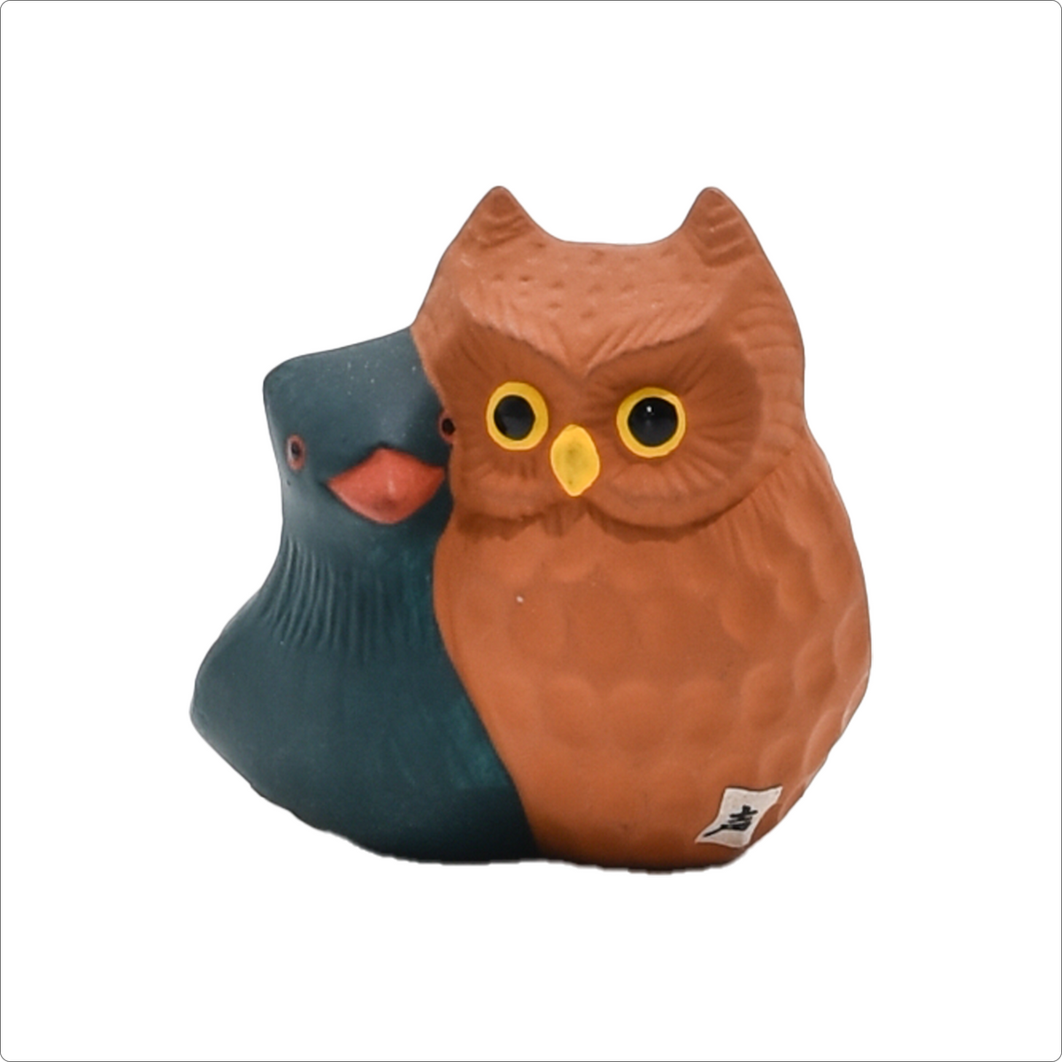 フクロウ彫刻 陶器 リアルなフクロウ - フクロウ/陶器彫刻/オリジナル - ショップ 野萩