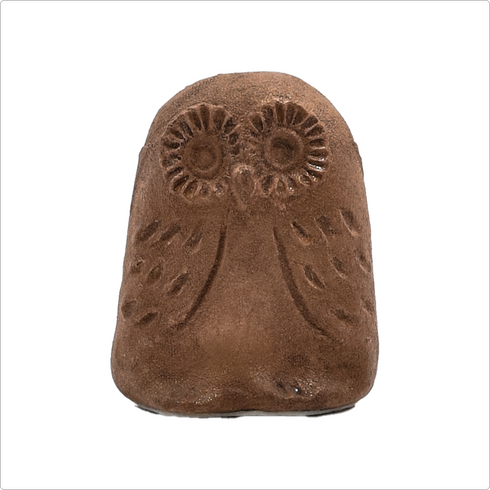 置物ふくろう800-011(粘土)