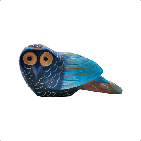 置物ふくろう2000-001(木製)