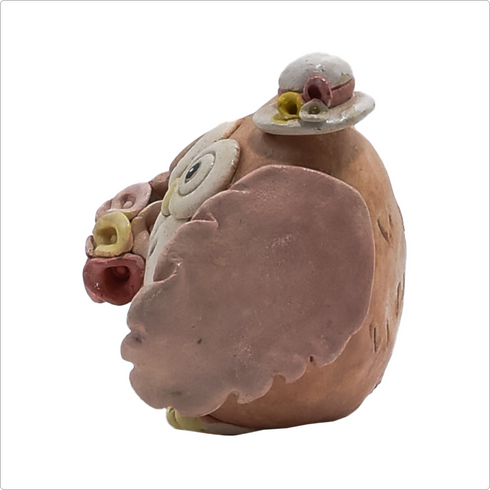 置物ふくろう800-016(粘土)