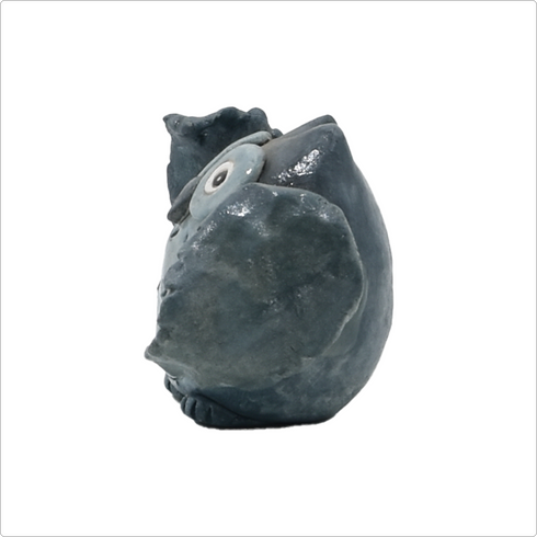 置物ふくろう800-024(粘土)