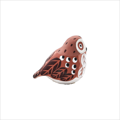 起き上がりこぼしふくろう800-004(石膏)