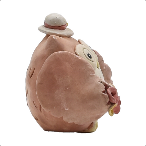 置物ふくろう800-016(粘土)